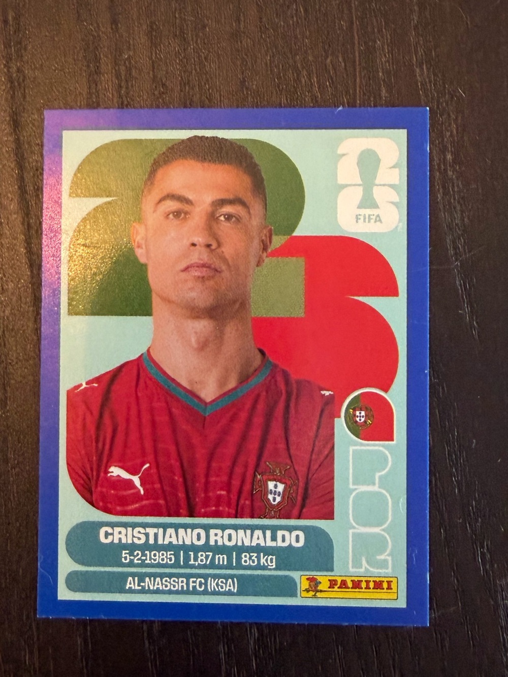 Panini FIFA World Cup 2026 Blue Parallel Official Licensed Sticker
